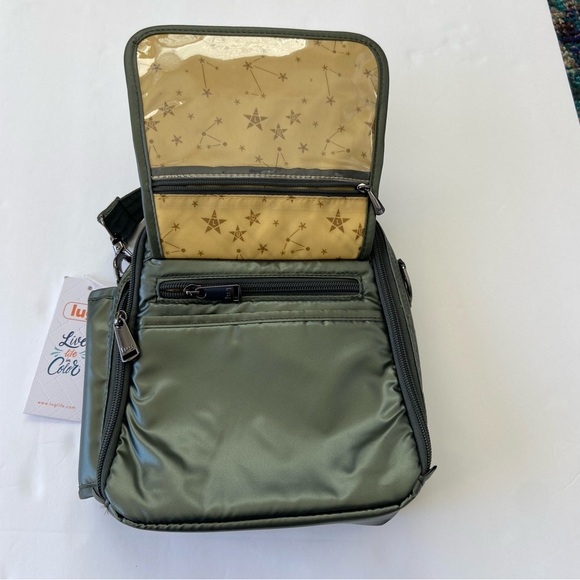 Lug Olive Green Flapper SE Crossbody Bag - NWT - Picture 3 of 13